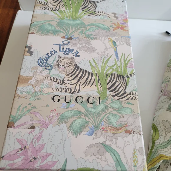 Gucci Women's Floral Print Loafers - Multicolor Year Of Tiger RARE Size 7 NIB - Picture 6 of 8